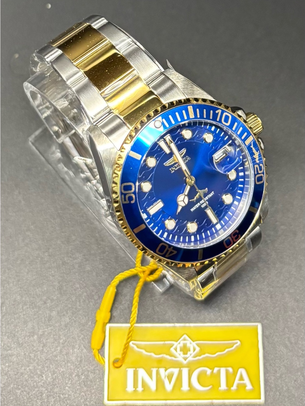 Invicta Pro Diver Currentvale Unisex Two-Tone Gold & Silver Blue Dial 38mm-30481 - Picture 2 of 6